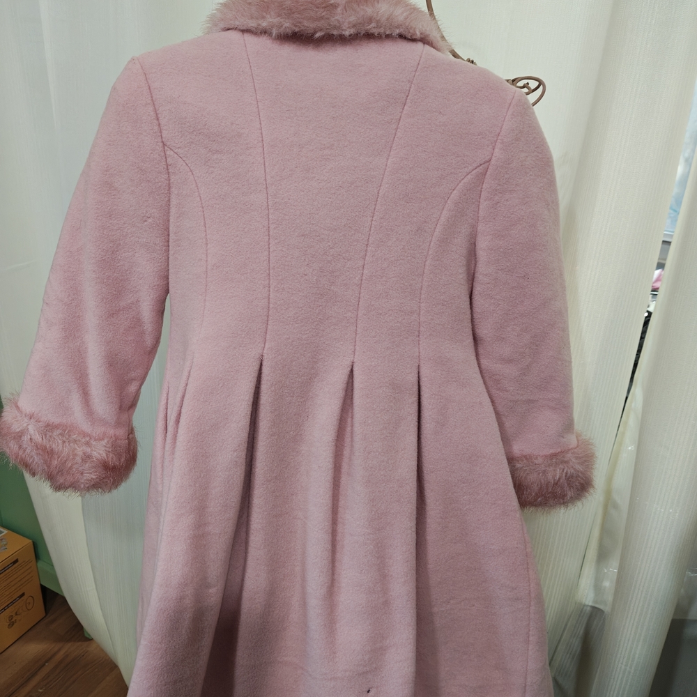 Rothschild Pink Fuzzy Coat - Picture 3 of 4
